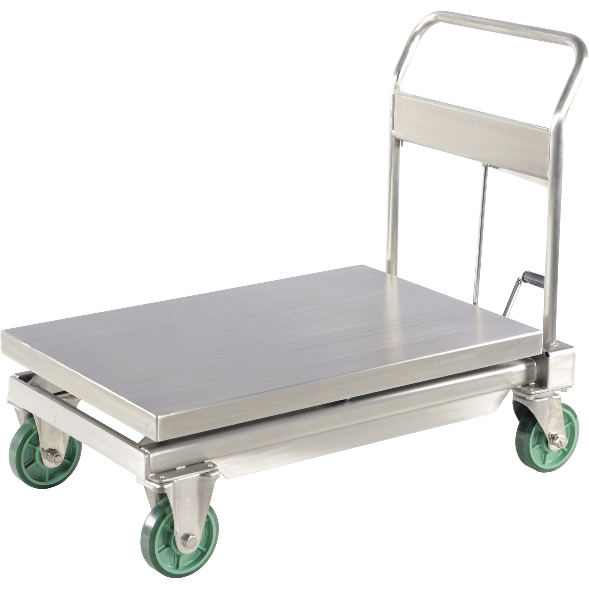 Vestil Hydraulic Elevating Stainless Steel Single Scissor Cart